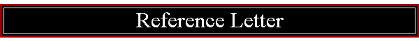 Reference Letter